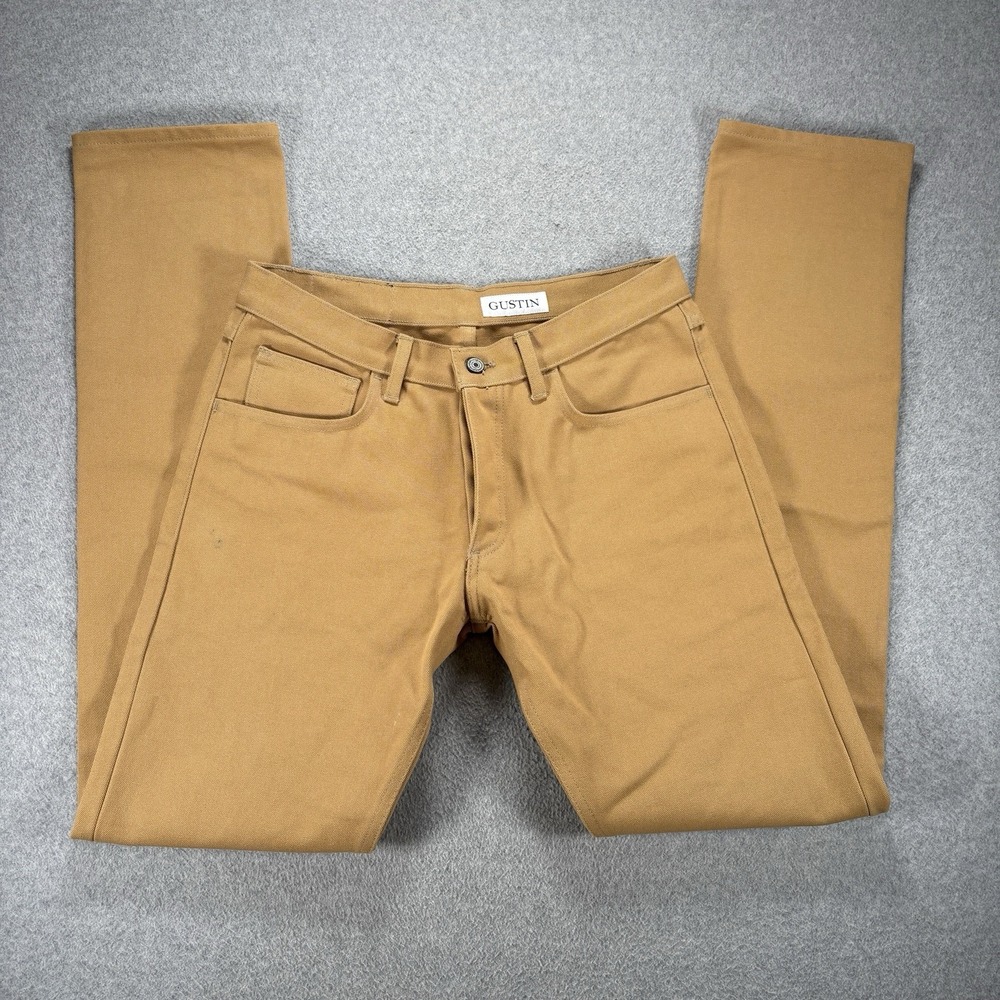 Gustin #61 Beast Duck Canvas Wheat Pant Slim Fit 20 Oz Men's 32x36